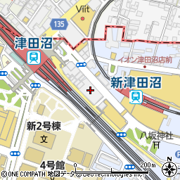 牛角 津田沼駅前通り店周辺の地図