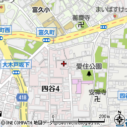リハビリデイサービスnagomi四谷店周辺の地図