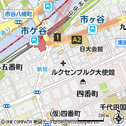 日本棋院会館周辺の地図