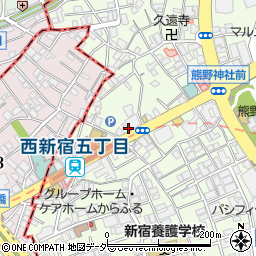 リラックス西新宿店周辺の地図