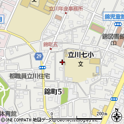 東京都立川市錦町5丁目5周辺の地図