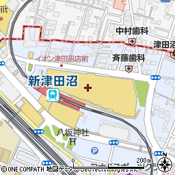 サブウェイイオンモール津田沼店周辺の地図