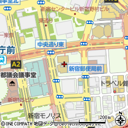 工学院大新宿キャンパス周辺の地図