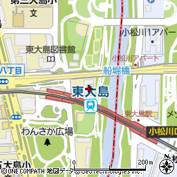 東京都交通局大島総合庁舎周辺の地図