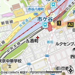 東京都千代田区五番町2-25周辺の地図