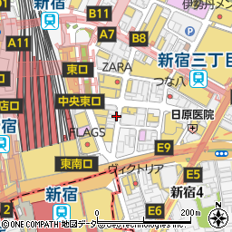 ムサシノ通りパーキングメーター周辺の地図
