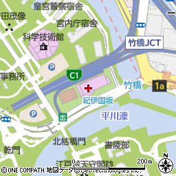 東京都千代田区北の丸公園3-1周辺の地図