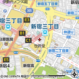 新宿美容外科クリニック　新宿院周辺の地図