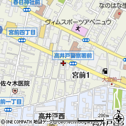 東京都杉並区宮前1丁目7-8周辺の地図