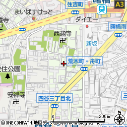 東京都新宿区舟町10周辺の地図