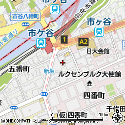 東京都千代田区五番町1-13周辺の地図