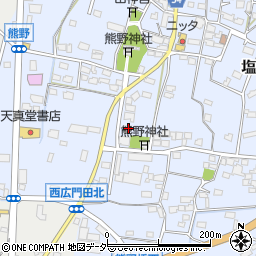 山梨県甲州市塩山熊野1212周辺の地図