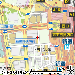 東京都新宿区西新宿1丁目周辺の地図