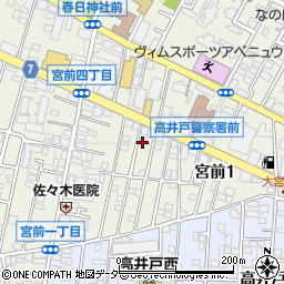 東京都杉並区宮前1丁目11-5周辺の地図