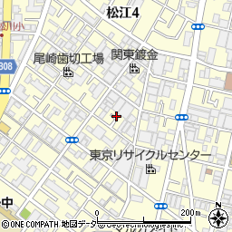 東京都江戸川区松江4丁目26周辺の地図