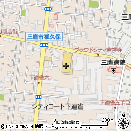 日産東京三鷹店周辺の地図