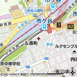 東京都千代田区五番町2-7周辺の地図