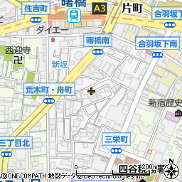東京都新宿区荒木町11周辺の地図