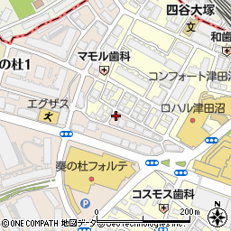 津田沼南口郵便局 ＡＴＭ周辺の地図