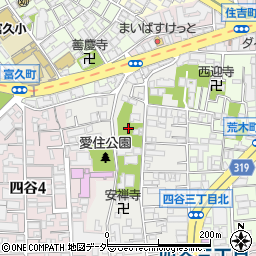 東京都新宿区愛住町14周辺の地図