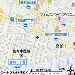 東京都杉並区宮前1丁目12-7周辺の地図