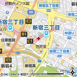 株式会社イチイ　新宿店周辺の地図