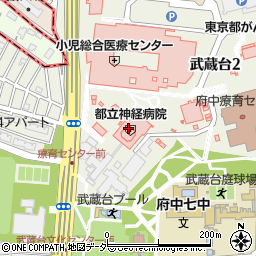 東京都立神経病院周辺の地図