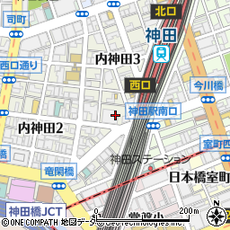 東京都千代田区内神田3丁目6周辺の地図
