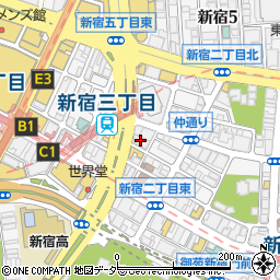 新宿ＬｉｖｅＦｒｅａｋ周辺の地図