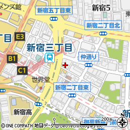 新宿ＬｉｖｅＦｒｅａｋ周辺の地図