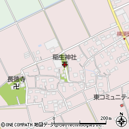 稲生神社周辺の地図