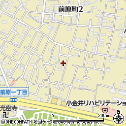 東京都小金井市前原町1丁目10周辺の地図