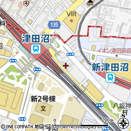 さくら薬局津田沼駅前店周辺の地図