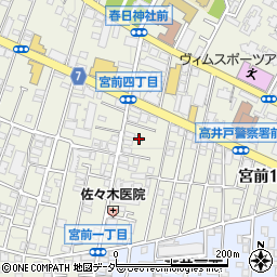 東京都杉並区宮前1丁目14-20周辺の地図