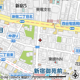 本格中華オーダー式食べ放題 福招門 新宿店周辺の地図