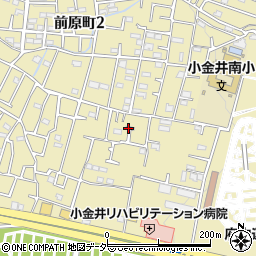 東京都小金井市前原町1丁目5周辺の地図