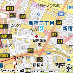 九州よしき 新宿店周辺の地図