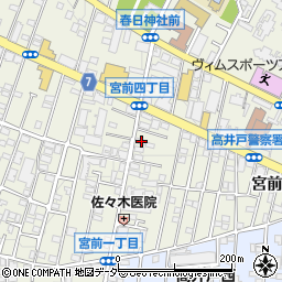 東京都杉並区宮前1丁目14-19周辺の地図