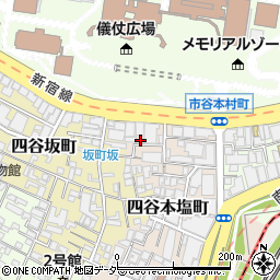 東京都新宿区四谷本塩町22周辺の地図
