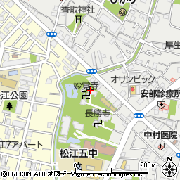 妙覚寺周辺の地図