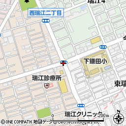 下鎌田小学校周辺の地図