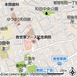 東京都杉並区和田周辺の地図
