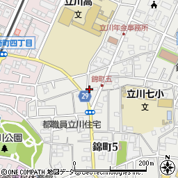 東京都立川市錦町5丁目3周辺の地図