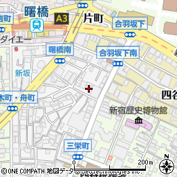 東京都新宿区荒木町14周辺の地図