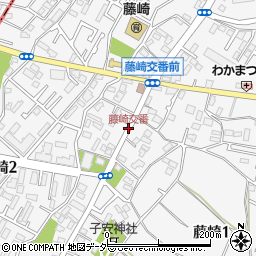 藤崎交番周辺の地図