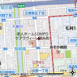 東京都墨田区江東橋5丁目周辺の地図