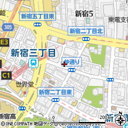 東京三協信用金庫新宿支店周辺の地図