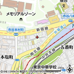 東京都新宿区市谷本村町3-5周辺の地図