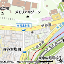 東京都新宿区市谷本村町3-20周辺の地図