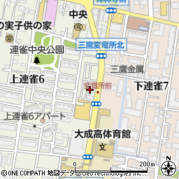 東京都三鷹市上連雀6丁目5周辺の地図